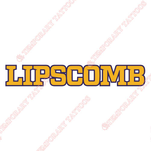 Lipscomb Bisons Customize Temporary Tattoos Stickers NO.4795